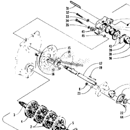 1995 Arctic Cat Zrt 600 95zre Drive Train Shafts And Brake