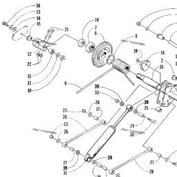 1998 Arctic Cat Zl 440 98zla Rear Suspension Rear Arm Assembly