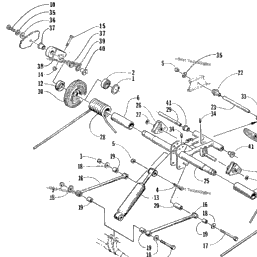 1999 Arctic Cat Panther 440 99paa Rear Suspension Rear Arm