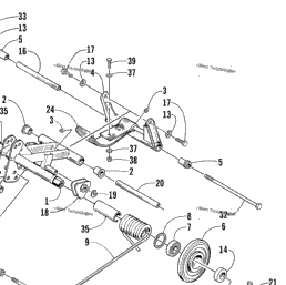 2001 Arctic Cat Pantera 580 Efi S2001ptdefusl Rear Suspension