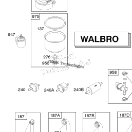 Briggs Stratton 31l777 0110 E1 Carburetor Walbro Amp Nikki Kit Carburetor Overhaul Walbro Amp Nikki Shank 39 S Lawn Scag