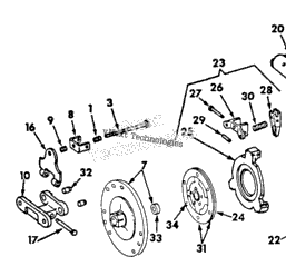 Cub Cadet Cub 154 Lo Boy Tractor Clutch And Controls Cub 154 Lo Boy Tractors S N Amp Below Shank 39 S Lawn Cub Cadet