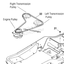 craftsman zts 7500 drive belt replacement