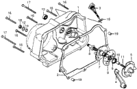 1980 Honda Ct70a Trail 70 Right Crankcase Cover 