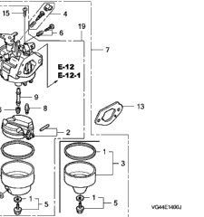 Carburetor Carb Gasket For Honda HRR216 Type PDA S3DA SDA Lawn Mower