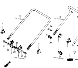 Honda Power Equipment HR194 PXA Handlebar CyclePartsNation Honda Parts Nation