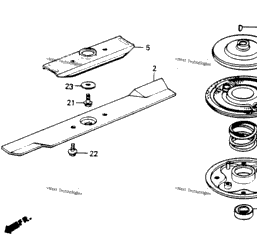 Honda Power Equipment HRA214 SXA Rotary Blade CyclePartsNation Honda Parts Nation