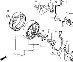 Honda Power Equipment HR214 SXA 1 Rear Wheel CyclePartsNation Honda Parts Nation