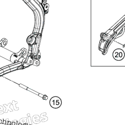 Frames RIGHT HUSQVARNA SUBFRAME 2510300212033A