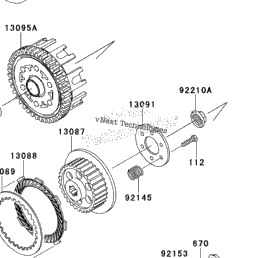 klx110 clutch