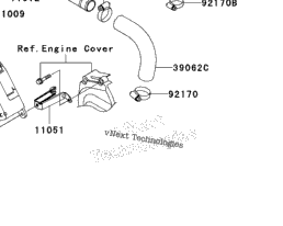 2000 Kawasaki NINJA ZX-12R (ZX1200-A1) Radiator | Powersports Discount