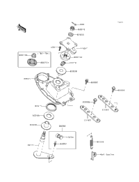 1992-1999 Kawasaki OEM Handle Pole Bracket Shaft Ass'y 39021
