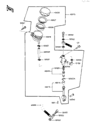 1984 Kawasaki Ninja (ZX900-A1) Rear Master Cylinder