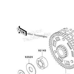 2002 Kawasaki ZZR600 (ZX600-E10) Clutch | Babbitts Kawasaki Parts 
