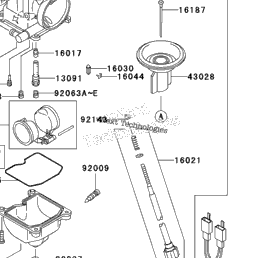 07 Kawasaki Prairie 360 4x4 Kvf360a7f Carburetor Babbitts Kawasaki Partshouse