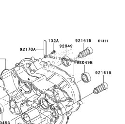 11 Kawasaki Prairie 360 4x4 Kvf360abf Crankcase Babbitts Kawasaki Partshouse