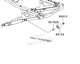 2008 Kawasaki KFX450R (KSF450B8FA) Rear Hub | Babbitts Kawasaki