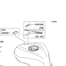 2008 Kawasaki NINJA ZX-6R (ZX600P8FA) Labels | MRCycles