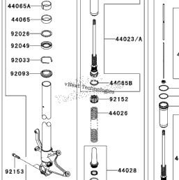 2009 Kawasaki NINJA ZX-6R (ZX600R9FA) Front Fork | Babbitts 
