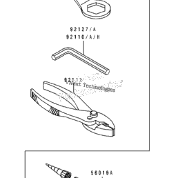 1994 Kawasaki NINJA ZX-7R (ZX750-M2) Owner's Tools 