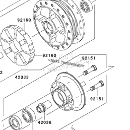 kawasaki fury 125 clutch assembly