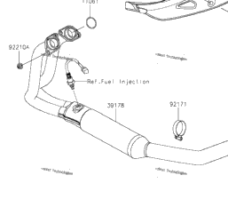 2021 Kawasaki Ninja 400 (EX400HMFNL) Muffler(S) | MRCycles
