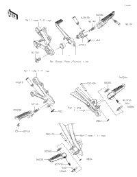 2024 Kawasaki Ninja ZX-6R (US) (ZX636KRFAN) Footrests