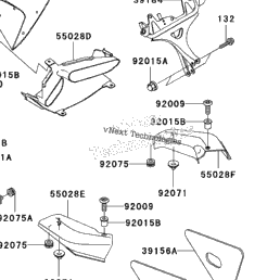 2002 Kawasaki NINJA ZX-6R (ZX600-J3) Cowling (Zx600-J3