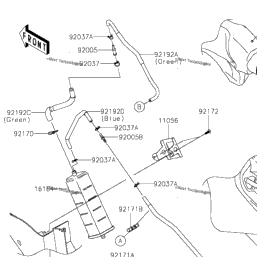 2021 Kawasaki Ninja ZX-14R ABS SE (ZX1400JMFNN) Fuel Evaporative 2021 Kawasaki Ninja ZX-14R ABS SE (ZX1400JMFNN) Fuel Evaporative