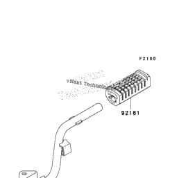 kawasaki fury footrest