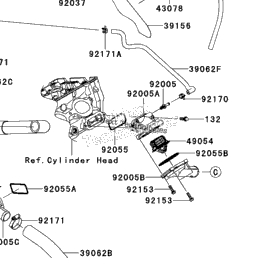 2013 Kawasaki NINJA ZX-10R (ZX1000KDF) Water Pipe | MRCycles