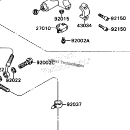 1990 Kawasaki NINJA ZX-7 (ZX750-H2) Front Master Cylinder 