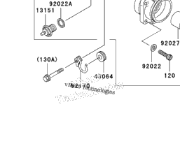 2003 Kawasaki VULCAN 1500 CLASSIC (VN1500-E6) Front Bevel Gear | Babbitts  Kawasaki Parts House