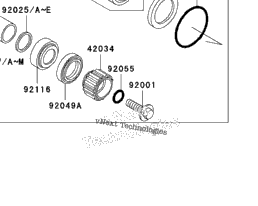 2003 Kawasaki VULCAN 1500 CLASSIC (VN1500-E6) Front Bevel Gear | Babbitts  Kawasaki Parts House