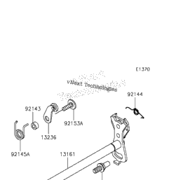 2015 Kawasaki NINJA ZX-14R ABS (ZX1400FFFA) Gear Change Mechanism 