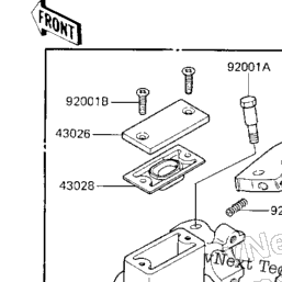 0125 Front Break Master Cylinder Repair Kit For Kawasaki KX 125 C1 1984