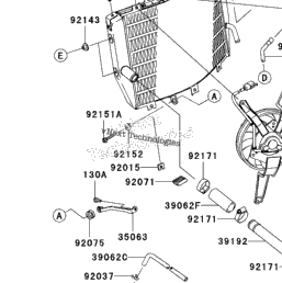 2005 Kawasaki NINJA ZX-10R (ZX1000-C2) Radiator | Babbitts 