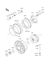 2000 Kawasaki NINJA ZX-6R (ZX600-J1) Clutch
