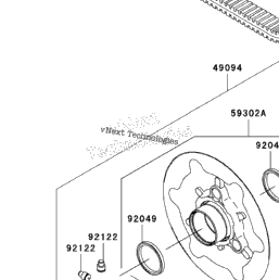 11 Kawasaki Prairie 360 4x4 Kvf360cbf Driven Converter Drive Belt Babbitts Polaris Partshouse