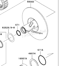 11 Kawasaki Prairie 360 4x4 Kvf360cbf Driven Converter Drive Belt Babbitts Polaris Partshouse