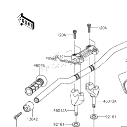 kawasaki z800 handlebar