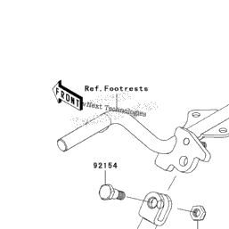 kawasaki fury footrest