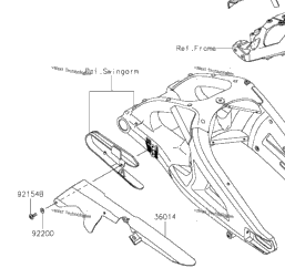 2021 Kawasaki Ninja ZX-10R (US) (ZX1002MMFAL) Side Covers/Chain 