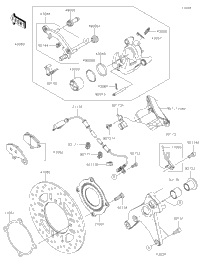2020 Kawasaki Ninja 1000SX (ZX1002KLF) Rear Brake | Babbitts