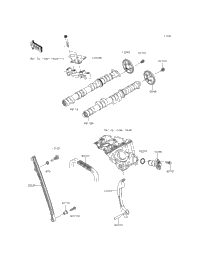 2014 Kawasaki NINJA ZX-6R ABS (ZX636FEF) Camshaft(S 2014 Kawasaki NINJA ZX-6R ABS (ZX636FEF) Camshaft(S
