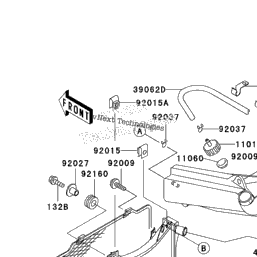 1997 Kawasaki NINJA ZX-11 (ZX1100-D5) Radiator | Babbitts Kawasaki 