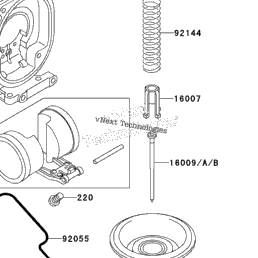 1997 Kawasaki NINJA ZX-11 (ZX1100-D5) Carburetor Parts | Babbitts 