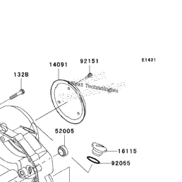 kawasaki fury 125 engine cover