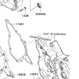 kawasaki fury 125 engine cover