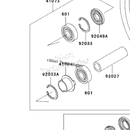 Caltric Rear Wheel Ball Bearings Seal & O-Ring Kit Compatible with Kawasaki Zg1000 Zg-1000 Concours 1992-2006 